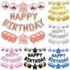 Picture of 25pcs Balloons Set with Happy Birthday Banner - Pink / Silver / Blue / Black / Rose Gold