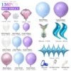 Picture of 136pcs Mermaid Balloons Garland Arch Kit Set