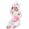 Picture of White Unicorn Baby Kigurumi Onesie Romper 