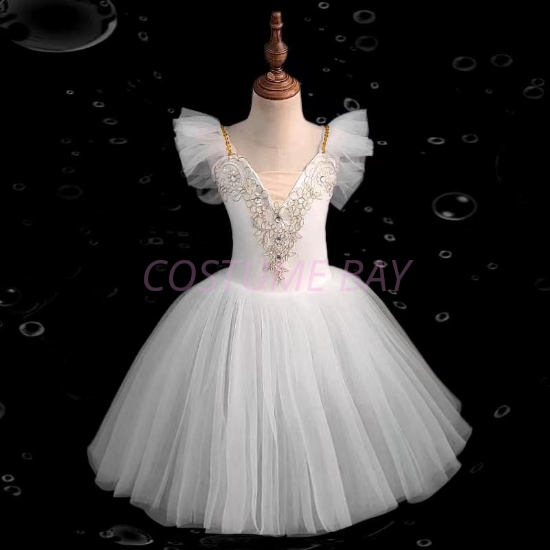 Picture of Girls Ballet Dancing Tutu Dress - White