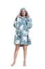 Picture of New Design Fruit Print Hooded Blanket Hoodie - Apple
