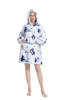 Picture of New Design Fruit Print Hooded Blanket Hoodie - Apple