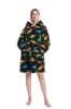 Picture of New Design Fruit Print Hooded Blanket Hoodie - Avocado
