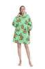 Picture of New Design Fruit Print Hooded Blanket Hoodie - Avocado