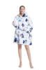 Picture of New Design Animal Fruit Print Hooded Blanket Hoodie - Blue Shark