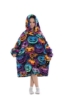 Picture of New Design Kids Fruit Print Hooded Blanket Hoodie  - Avocado