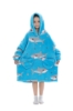 Picture of New Design Kids Fruit Print Hooded Blanket Hoodie  - Apple