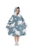 Picture of New Design Kids Hooded Blanket Hoodie  - Blue Shark