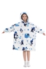 Picture of New Design Kids Hooded Blanket Hoodie  - Blue Shark