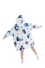 Picture of New Design Kids Hooded Blanket Hoodie  - Blue Shark