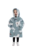 Picture of New Design Kids Toddler Animal Fruit Print Blanket Hoodie - Blue Shark