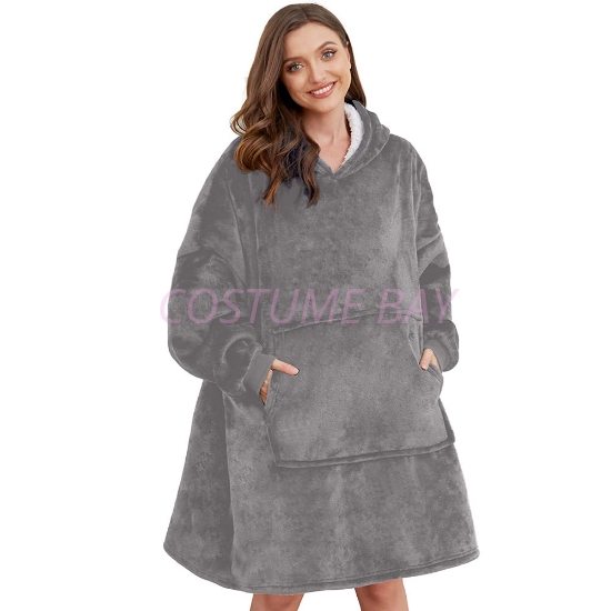 Picture of Sweatshirt Hoodie Blanket - Dark Grey