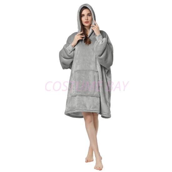 Picture of Sweatshirt Hoodie Blanket - Light Grey