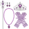 Picture of Girls Princess 5pcs Accessories Set - Tiera, Gloves, Wand, Necklace, Earrings