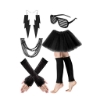 Picture of Womens Neon 80s Tutu Skirt Fancy Dress 6pcs Accessories Set 