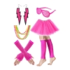 Picture of Womens Neon 80s Tutu Skirt Fancy Dress 6pcs Accessories Set 