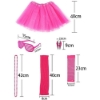 Picture of Womens Neon 80s Tutu Skirt Fancy Dress 6pcs Accessories Set 