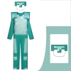 Picture of Kids Minecraft Diamond Armour Cosplay Jumpsuit