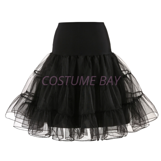 Picture of Retro Rockabilly Petticoat Tutu Costume Underskirt - Black