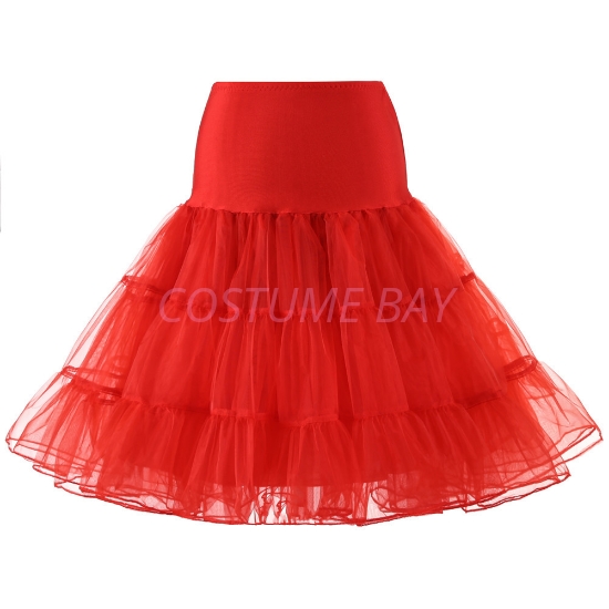 Picture of Retro Rockabilly Petticoat Tutu Costume Underskirt - Red