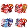 Picture of 9pcs Superhero Foil balloons Set - Captain America / Iron Man / Spiderman