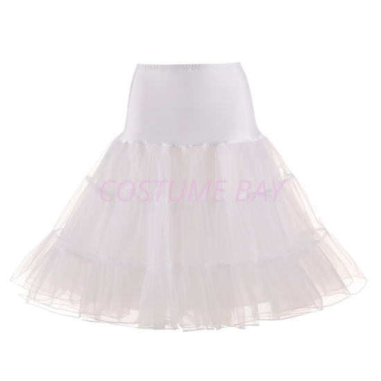 Picture of Retro Rockabilly Petticoat Tutu Costume Underskirt - white