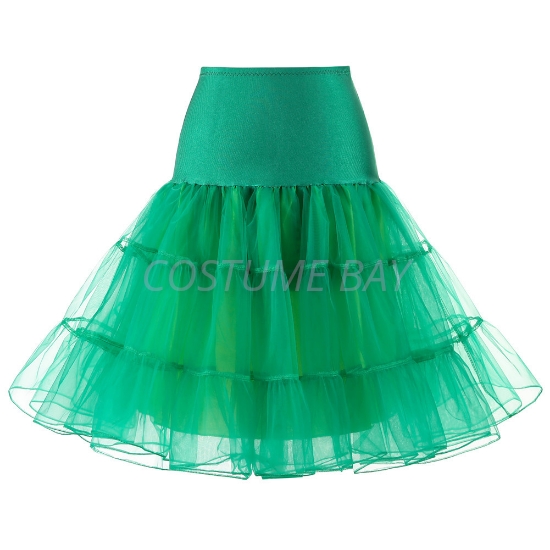 Picture of Retro Rockabilly Petticoat Tutu Costume Underskirt - Green