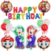 Picture of Super Mario 14pcs Happy Birthday Balloons Set