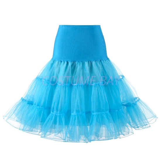 Picture of Retro Rockabilly Petticoat Tutu Costume Underskirt - Light Blue