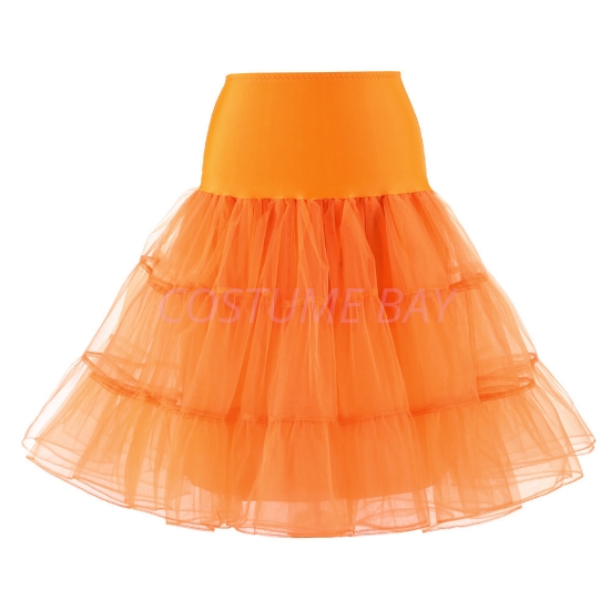 Picture of Retro Rockabilly Petticoat Tutu Costume Underskirt -  Orange