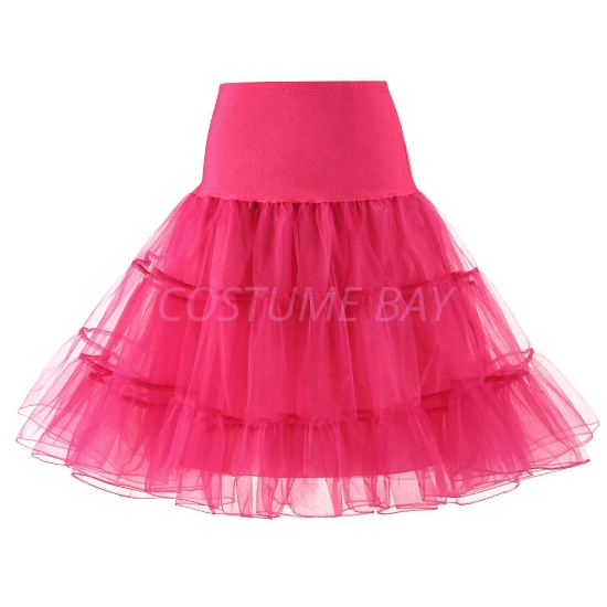 Picture of Retro Rockabilly Petticoat Tutu Costume Underskirt - Rose