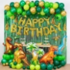 Picture of 113Pcs Happy Birthday Dinosaur Balloons Set Party Decoration