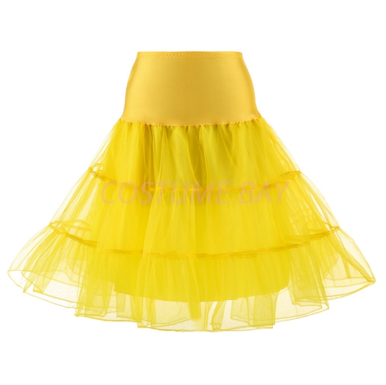 Picture of Retro Rockabilly Petticoat Tutu Costume Underskirt - Yellow