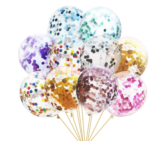 Picture of 12inch Confetti Balloons Party Wedding Decoration