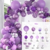 Picture of 145pcs Purple Balloons Garland Arch Kit Set 
