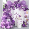 Picture of 145pcs Purple Balloons Garland Arch Kit Set 