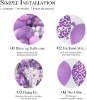 Picture of 145pcs Purple Balloons Garland Arch Kit Set 