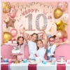 Picture of Pink Series Birthday Backdrop Banner 110*180CM