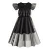 Picture of Girls Wednesday Addams Family Cosplay Dress Up Costume 