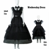 Picture of Womens Girls Wednesday Addams Family Cosplay Dress Up Costume