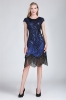 Picture of 1920's Charleston Flapper Dress Blue