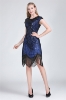Picture of 1920's Charleston Flapper Dress Blue