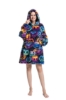 Picture of New Design Animal Fruit Print Hooded Blanket Hoodie - Lama