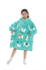 Picture of New Design Kids Fruit Print Hooded Blanket Hoodie  - Apple