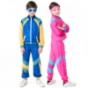 Picture of Kids 80s Retro Hip Hop Disco Hippie Modern Jazz Performance Costume - Pink