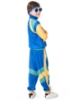 Picture of Kids 80s Retro Hip Hop Disco Hippie Modern Jazz Performance Costume - Blue