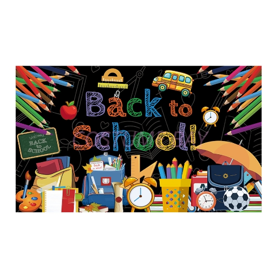 Picture of Back to School Backdrop Banner 180*110CM 