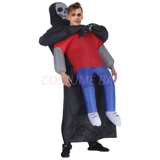 Picture of Fan Operated Adult Inflatable Standup Ghost Halloween Costume