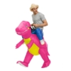 Picture of Fan Operated Rose Pink Inflatable Dinosaur Costume Suit for Adults & Kids