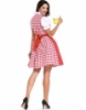 Picture of Ladies Oktoberfest Bavarian Beer Maid  Costume with Red Apron